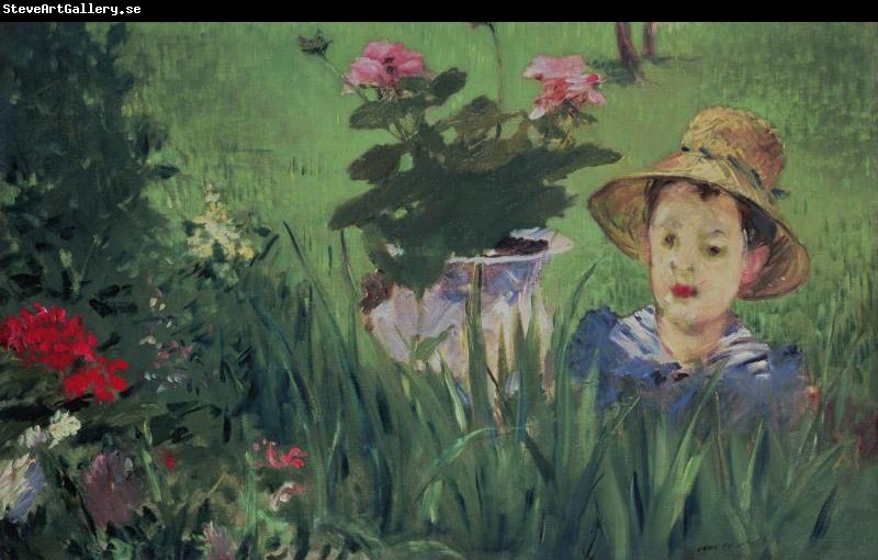 Edouard Manet Boy in Flowers